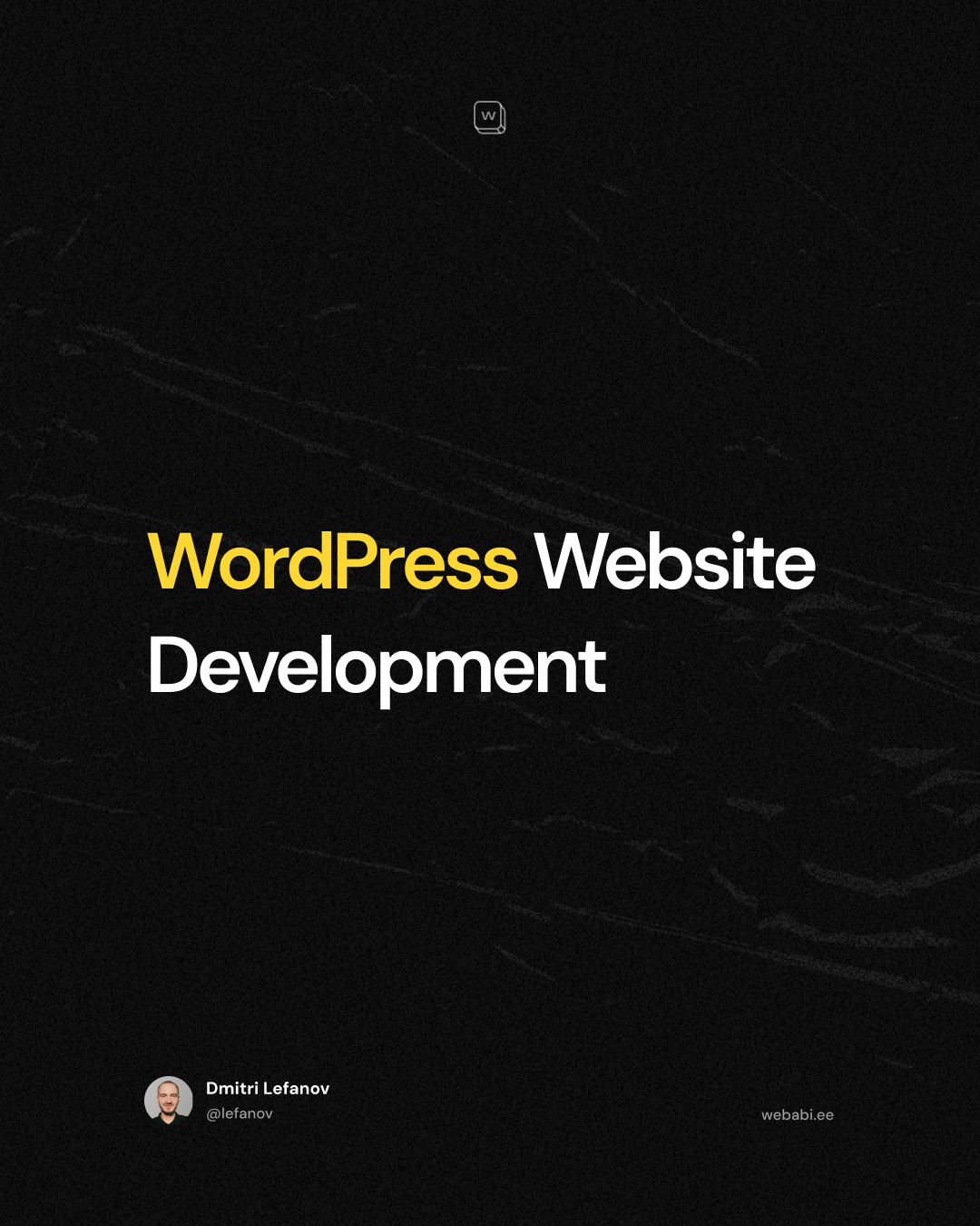 Custom WordPress website design and development interface